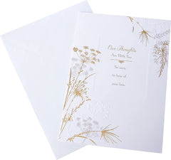 Contemporary Floral Design Sympathy Card