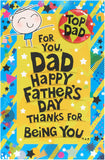 UK Greetings Father's Day Card for Dad - Badge Design