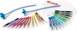 Maped Creativ Blow Art Kit | 24 Felt Tip Pens + 2 Airbrush Tools for Creative Kids