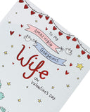 Wife Valentines Day Card With Envelope - Sweet Design