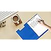 Just Stationery Vinyl Clipboard with Cover – A4 Size Durable Writing Board