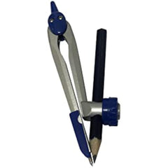 Janrax Metal Safety Slide Adjustable Compass with Pencil