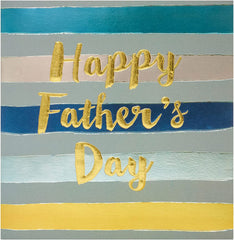 Dad Stripey Text Father's Day Card