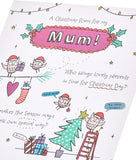 Christmas Card for Mum - Doodle Poem Design