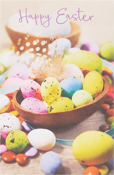 Happy Easter Multipack of 5 Cards, Easter Wishes Card for Him or Her, Easter Egg Design Card