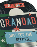 Father's Day Card For Grandad With Envelope - Record Design