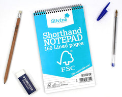 FSC Certified Shorthand Wirebound 160 Lined Pages Notepad