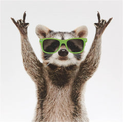 Raccoon Design Birthday Card