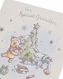 Disney Winnie the Pooh Grandson Christmas Card