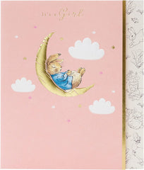Peter Rabbit Cute New Baby Girl Congratulations Card