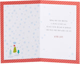 UK Greetings Christmas Card for Grandson - Festive Pattern Design