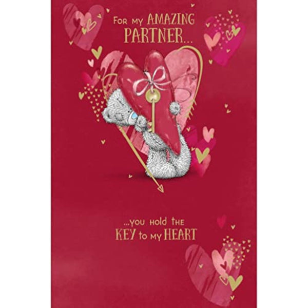 Valentine Partner Bear With Heart And Key