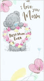 Bear Holding Heart Wreath