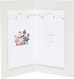 Boofle Embellished Daughter & Son-In-Law & Family Cute Christmas Greeting Card
