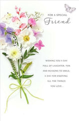 For A Special Friend Birthday Card Sentimental Verse