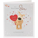 Boofle Brilliant Son Valentines Day Card With Envelope - Cute Design