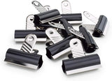 Rapesco Letter Clips, 70mm - Black (Pack 10)