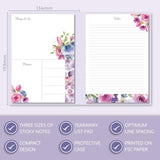 Lilac Blush Sticky Notes & Lined Pad Folder
