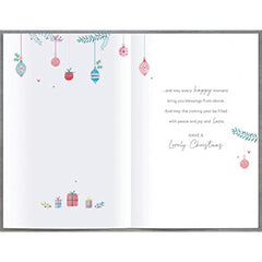 Christmas Wishes with Love Christmas Card