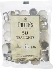 Unscented White 50 Tealight Candles