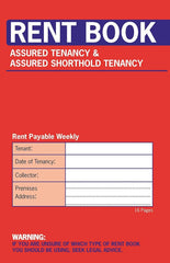 Rent Book – 16 Page Assured & Assured Shorthold Tenancy Record Book for Landlords & Tenants