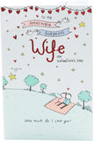 Wife Valentines Day Card With Envelope - Sweet Design