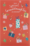 UK Greetings Christmas Card for Granddaughter - Sweet Presents Design,Multi,149 mm x 229 mm