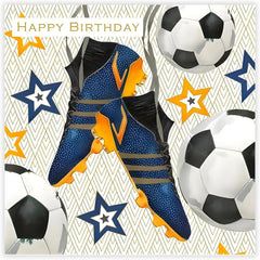 General Card for Men/Boys - Football Boots - Sporty Artistic Design