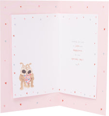 Boofle | Wedding Anniversary Card for Daughter & Son-in-Law | Happy Anniversary | Her/Him | Cute Design | With Envelope | 155 x 235 mm