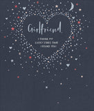 Girlfriend Valentine's Day Card for Her, to Girlfriend Valentine's Day Card from Boyfriend, Romantic Valentine's Day Card