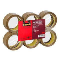 Scotch Secure Seal Packaging Tape Brown 50 mm x 66 m 6 Rolls/Pack