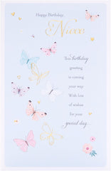 Butterflies Design Niece Birthday Card