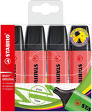 Highlighter - STABILO BOSS ORIGINAL - wallet of 4 - red