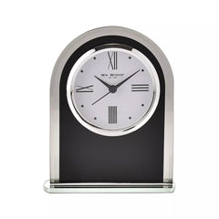 Black & Clear Arched Mantel Clock