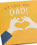 Heart Shape Father's Day Card For Dad From Both Of Us