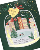 UK Greetings Christmas Card for Both of You - City Ice Rink Design