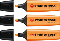 Stabilo Boss Original Highlighter Orange (Pack of 3)