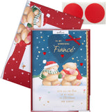 Hallmark Boxed Christmas Card for Fianc� - Cute Forever Friends Winter Love Design