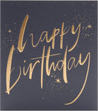 Black & Gold Design Birthday Card