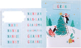 UK Greetings Christmas Card for Grandmother - Multi Caption Design