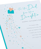 Father's Day Card For Dad From Daughter With Envelope - Heart Envelope Design