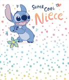 Disney Stitch Unique Niece Birthday Card