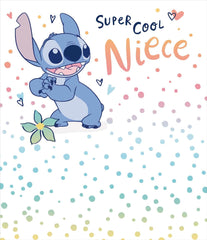 Disney Stitch Unique Niece Birthday Card