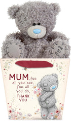 Me to You Tatty Teddy 13cm Plush Bear in a 'Thank You Mum' Bag - Official Mother's Day Collection