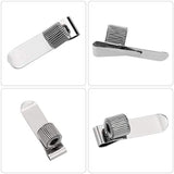 10 x Single Metal Pen Holder With Pocket Clip Silver