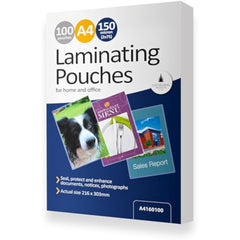A4 Gloss 150 Micron Laminating 100 Pouches