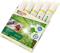 edding 24 EcoLine highlighter - yellow - 10 highlighters - chisel nip 2-5 mm - for quick and easy marking and highlighting of texts and notes - refillable, made of recyclable material