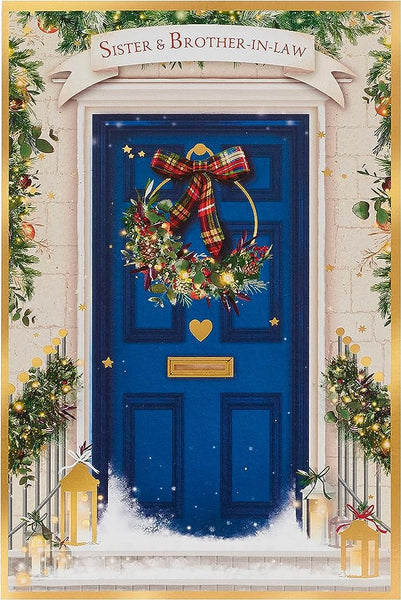 Christmas Card for Sister & Brother-In-Law - Blue Door Design