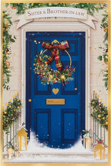 Christmas Card for Sister & Brother-In-Law - Blue Door Design