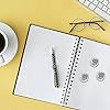 12 x Self Adhesive Metal Pen Holder Silver
